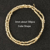 9k Plated Hematite Beads Mix Shapes Spacer Beads Jewelry Making DIY