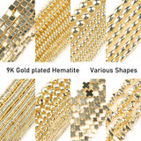 9k Plated Hematite Beads Mix Shapes Spacer Beads Jewelry Making DIY