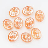 20pcs Oval Roses Tulip Flower Beads AB Bead Charms for Jewelry Making 15*19mm