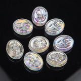 20pcs Oval Roses Tulip Flower Beads AB Bead Charms for Jewelry Making 15*19mm