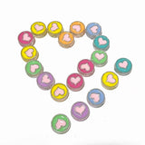 23mm Heart Acrylic Beads Spacer Round Beads For Jewelry Making DIY