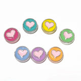 23mm Heart Acrylic Beads Spacer Round Beads For Jewelry Making DIY