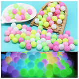 Glow In The Dark Silicone Beads 12mm 15mm 20mm 10pcs