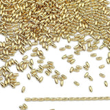 100-400pcs 3X6/4x8mm CCB Spacer Beads Silver Plated DIY Jewelry Making