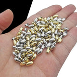 100-400pcs 3X6/4x8mm CCB Spacer Beads Silver Plated DIY Jewelry Making