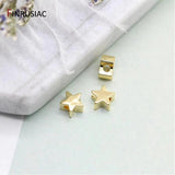 5mm Brass Pentagram Beads for DIY Jewelry Making