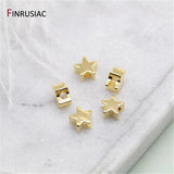 5mm Brass Pentagram Beads for DIY Jewelry Making