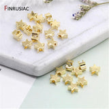 5mm Brass Pentagram Beads for DIY Jewelry Making