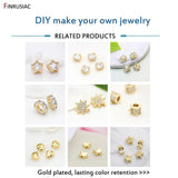 5mm Brass Pentagram Beads for DIY Jewelry Making