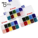 1400pcs 3 4mm Czech Bicone Glass Beads for Jewelry Making DIY Accessories