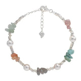 925 Silver Pearl Geometry Bracelet for Women Beading Ins Jewelry Gift