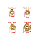 50pcs Stainless Steel Daisy Spacer Beads Snowflake Charms DIY Jewelry Making
