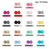 50Pcs/lot Abacus Silicone Beads 14mm Spacer Beads For Jewelry DIY Necklace