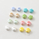 15mm Ceramic Star Bead Flower Bead Colorful Loose Bead High Diy Jewelry Making