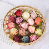 10 Pcs Silk Rose Flower Head DIY Garland Vase Wedding Decor