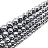Hematite Beads Round Loose 4mm 6mm 8mm 10mm 12mm DIY Jewelry Making