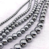 Hematite Beads Round Loose 4mm 6mm 8mm 10mm 12mm DIY Jewelry Making