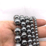 Hematite Beads Round Loose 4mm 6mm 8mm 10mm 12mm DIY Jewelry Making