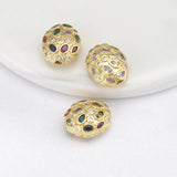 Zirconia Crystal Oval Spacer Bead for Jewelry Making