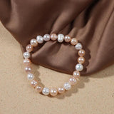 Irregular Pearl Bracelet for Women Baroque Pearl Bangle Jewelry Gift