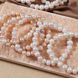 Irregular Pearl Bracelet for Women Baroque Pearl Bangle Jewelry Gift