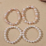 Irregular Pearl Bracelet for Women Baroque Pearl Bangle Jewelry Gift