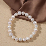 Irregular Pearl Bracelet for Women Baroque Pearl Bangle Jewelry Gift