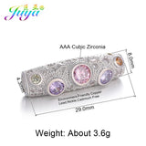 DIY Rainbow Spacer Charm Beads Curved Tube Beads For Jewelry Making