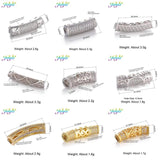 DIY Rainbow Spacer Charm Beads Curved Tube Beads For Jewelry Making