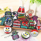 Silicone Bead Text Cartoon Christmas DIY Necklace Bracelet