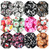 Leopard Silicone Printed Beads 15mm DIY Jewelry Making Keychain