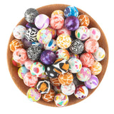 Leopard Silicone Printed Beads 15mm DIY Jewelry Making Keychain
