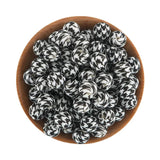 10/20Pcs 15mm Round Leopard Silicone Beads for DIY Jewelry Making