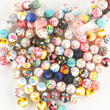 10/20Pcs 15mm Round Leopard Silicone Beads for DIY Jewelry Making