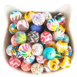 10/20Pcs 15mm Round Leopard Silicone Beads for DIY Jewelry Making