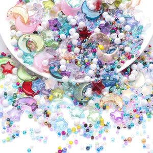 40g Crystal Pendants Seedbeads Glass Pearl for DIY Jewelry Craft
