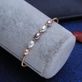 Handcrafted Freshwater Pearl Bracelets - Adjustable Tube Bracelet