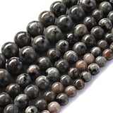Natural Flame Stone Beads Round Loose Spacer Gemstone 6/8/10MM