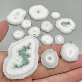 Druzy Crystal Pendant Irregular Raw Stone Quartz Charms for DIY Jewelry Making