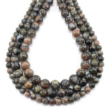 Llanite Opal Glaucophane Round Stone Beads 4-10MM Strand