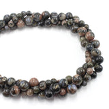 Llanite Opal Glaucophane Round Stone Beads 4-10MM Strand