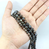 Llanite Opal Glaucophane Round Stone Beads 4-10MM Strand