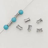 100pcs 7mm Zinc Alloy Loose Geometry Beads Metal Spacers DIY Jewelry