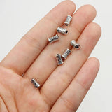 100pcs 7mm Zinc Alloy Loose Geometry Beads Metal Spacers DIY Jewelry