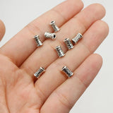 100pcs 7mm Zinc Alloy Loose Geometry Beads Metal Spacers DIY Jewelry