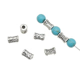100pcs 7mm Zinc Alloy Loose Geometry Beads Metal Spacers DIY Jewelry