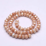 8mm Rondelle Glass Beads Faceted Spacer Loose Beads for DIY Necklace