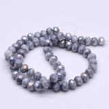 8mm Rondelle Glass Beads Faceted Spacer Loose Beads for DIY Necklace