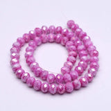 8mm Rondelle Glass Beads Faceted Spacer Loose Beads for DIY Necklace