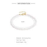 Personalized Silver 925 Pearl Bracelet for Women